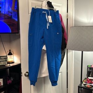 Wear Figs size medium royal blue high waisted uman relaxed jogger scrub